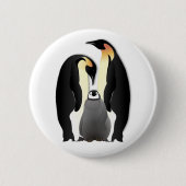 pinguïn ronde button 5,7 cm (Voorkant)