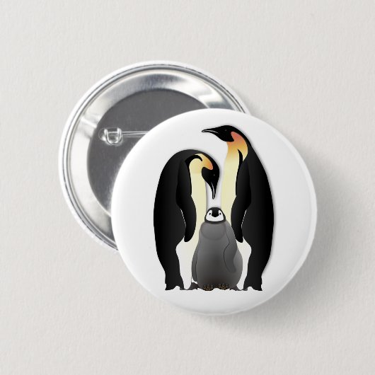 pinguïn ronde button 5,7 cm (Voorkant /achterkant)