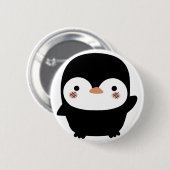 pinguïn ronde button 5,7 cm (Voorkant /achterkant)