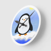 Pinguin  ronde klok (Hoek)