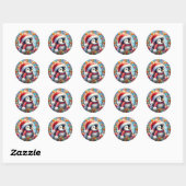 Pinguïn Ronde Stickers (Vel)