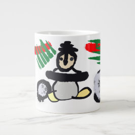 Pinguïn rots Kerstmis Grote Koffiekop