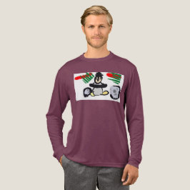 Pinguïn rots Kerstmis Tri-Blend Shirt