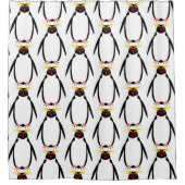 Pinguïn-rotshopper of macaroni douchegordijn (Voorkant)