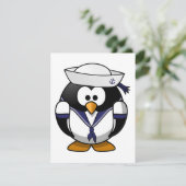 Pinguïn Sailor Uitnodigingen (Staand voorkant)