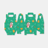 Pinguïn Santa Happy Merry Kerstmis boom patroon Bedankdoosjes (Uitgevouwen)