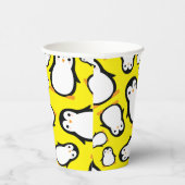 Pinguïn Schattige Winter 1e Verjaardagsfeestje Pap Papieren Bekers (Rechts)