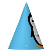 Pinguïn Schattige Winter 1e Verjaardagsfeestje Pet Feesthoedjes (Links)