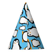 Pinguïn Schattige Winter 1e Verjaardagsfeestje Pet Feesthoedjes (Achterkant)