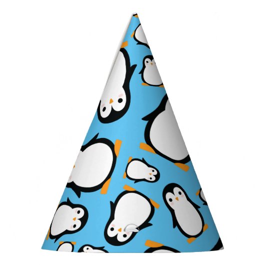 Pinguïn Schattige Winter 1e Verjaardagsfeestje Pet Feesthoedjes (Links)