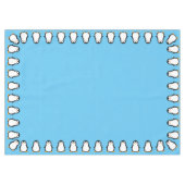 Pinguïn Schattige Winter Eerste Verjaardag Tafeldo Tafelkleed (Voorkant (Horizontaal))