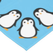 Pinguïn Schattige Winter Eerste Verjaardag Tafeldo Tafelkleed (Gekanteld)