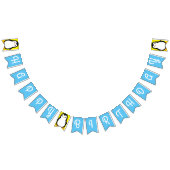 Pinguïn Schattige Winter Happy Birthday Bunting Ba Vlaggetjes (Alle)