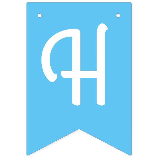 Pinguïn Schattige Winter Happy Birthday Bunting Ba Vlaggetjes (Tweede vlag)