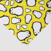 Pinguïn Schattigee Winter 1e Verjaardagsfeestje Tissuepapier (Detail)