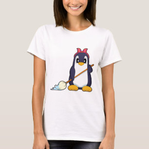 Pinguïn Schoonmaakmop Reiniging T-shirt