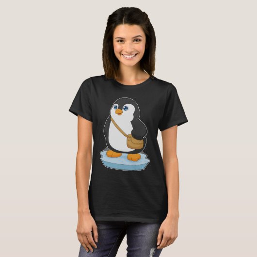 Pinguïn Schoudertas T-shirt (Voorkant volledig)