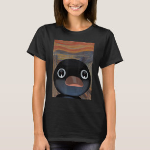pinguïn schreeuwt niet Grappig pinguïn meme T-shirt