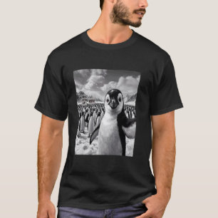 Pinguïn Selfie Grappige Pinguïn Verzet Vleugels Om T-shirt