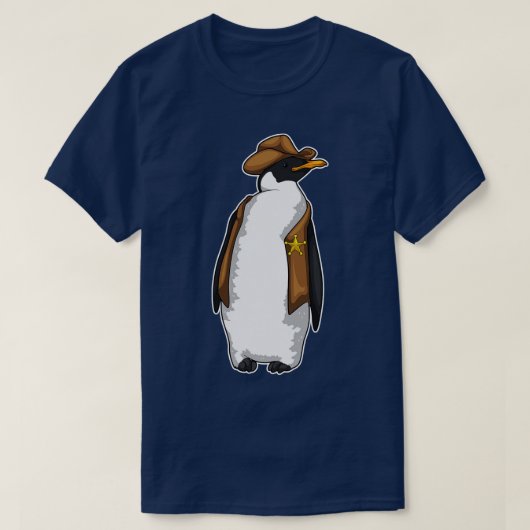 Pinguïn Sheriff T-shirt (Design voorkant)