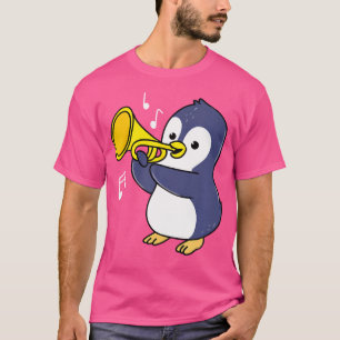 Pinguïn speelt trompet t-shirt