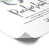 Pinguïn - Speen zoek spel baby shower Poster (Hoek)