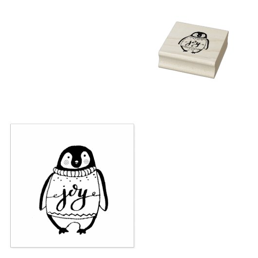 Pinguïn Stamp Rubberstempel (Gestempeld)