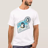 pinguïn stempel t-shirt (Voorkant)