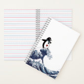 Pinguïn SURFT De Grote Golf Notitieboek (Binnen)