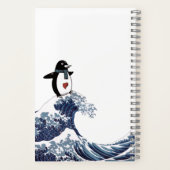 Pinguïn SURFT De Grote Golf Notitieboek (Achterkant)