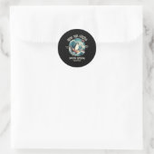 Pinguïn Surft op Golven Zuid-Afrika Cape Cod Surft Ronde Sticker (Tas)