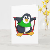 Pinguïn tijdens fitness met touwtjespringen.PNG Kaart (Gele Bloem)