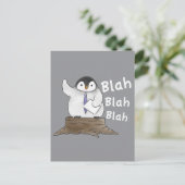 Pinguïn Toespraak Briefkaart (Staand voorkant)