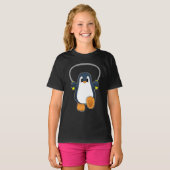 Pinguïn touw overslaan Jump touw T-shirt (Voorkant volledig)