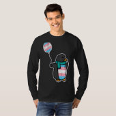 Pinguïn Transgender Trans Pride Stuff Flag Transse T-shirt (Voorkant volledig)