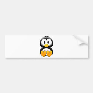 Pinguïn tux afbeelding bumpersticker
