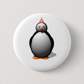 Pinguïn. Ultimate Party Animal! Ronde Button 5,7 Cm
