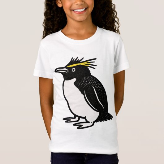 Pinguïn Unisex T-Shirt voor Kinderen (Voorkant)