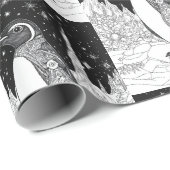 Pinguin unterm Sternenhimmel Cadeaupapier (Rol Hoek)