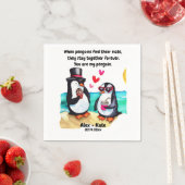 Pinguïn Valentijns Servet (Insitu)