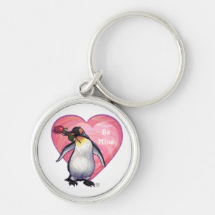Pinguïn Valentijnsdag Sleutelhanger