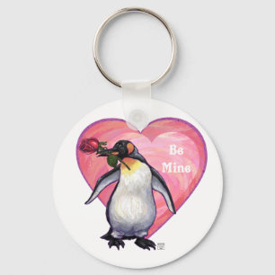 Pinguïn Valentijnsdag Sleutelhanger