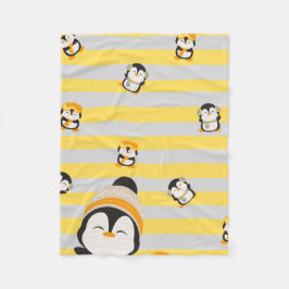pinguïn valt fleece deken