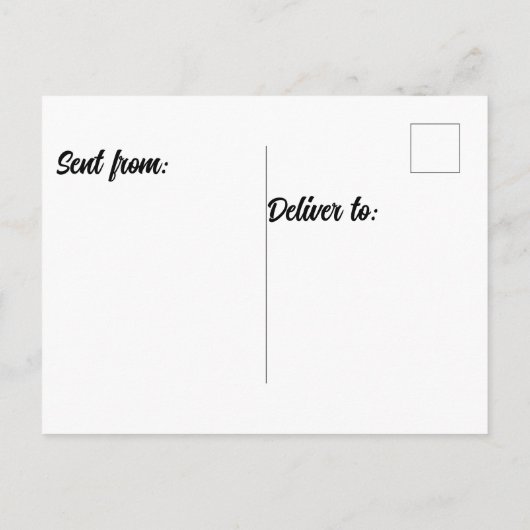 Pinguïn van Antarctica Briefkaart (Achterkant)