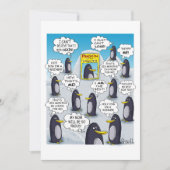 Pinguïn van de maand. feestdagenkaart (Voorkant)