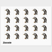 Pinguïn van Liesel Bendio Potter Vierkante Sticker (Vel)