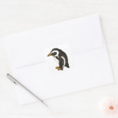 Pinguïn van Liesel Bendio Potter Vierkante Sticker (Envelop)