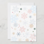 Pinguïn Verjaardag Uitnodiging Meisje Pinguïn Verj (Achterkant)