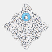 Pinguïn verjaardagsfeestje bedankdoosjes (Uitgevouwen)