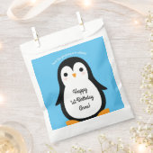 Pinguïn verjaardagsfeestje bedankzakje (Geknipt)